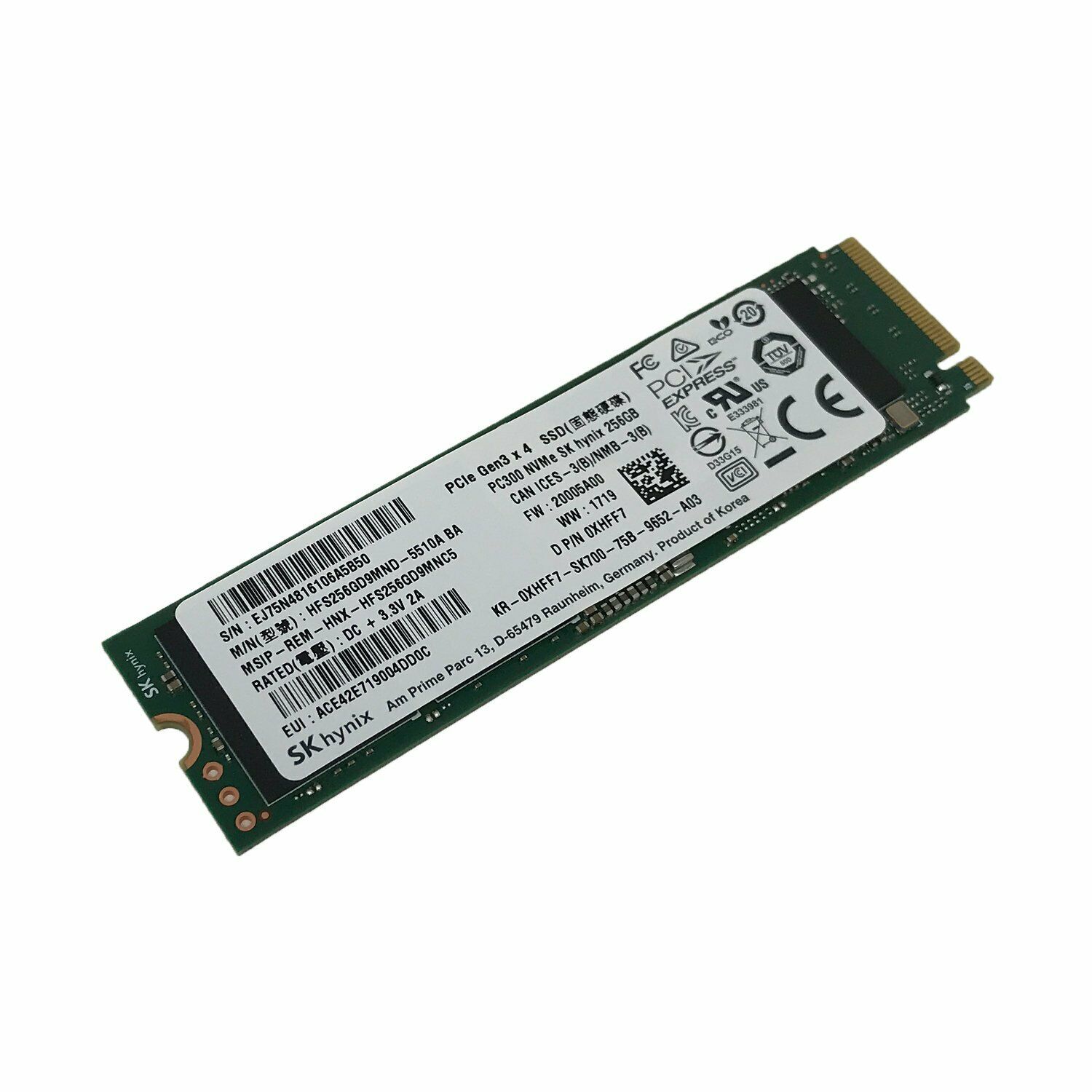 HP 128GB SSD Harddisk M.2 NVMe 80mm