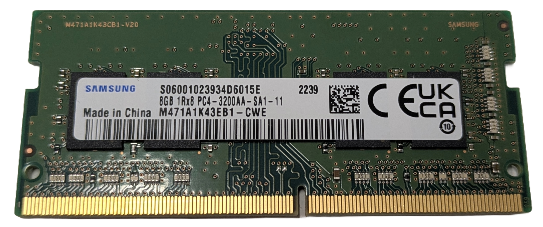 (L46598-005 )HP/ Samsung 8GB 3200MHz DDR4 260-pin SO-DIMM
