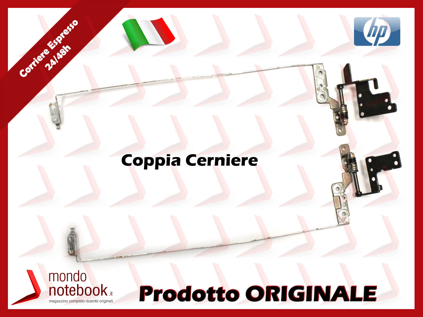 Coppia Cerniere Hinges per Notebook HP 15-dw0084nl p/n L52009-001( Höger och Vänster)