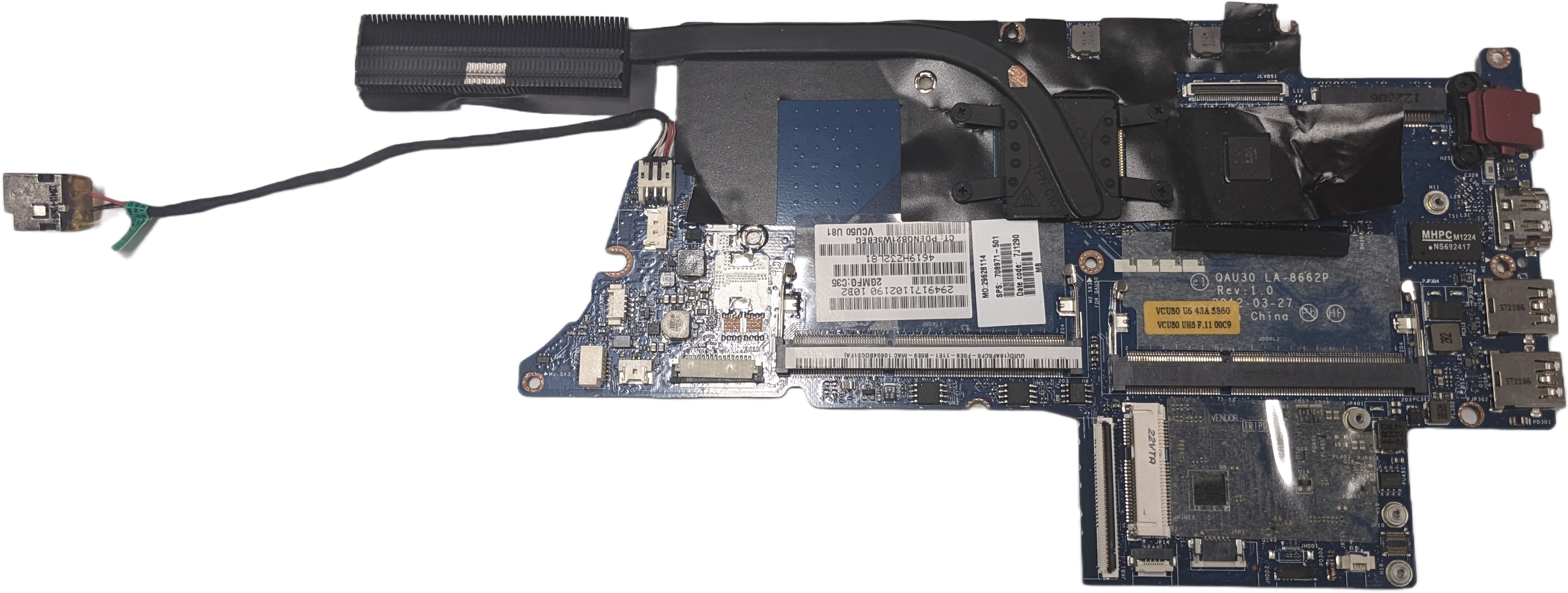 Moderkort för HP Envy UltraBook 6-1102so (Använt) (LA-8662P)