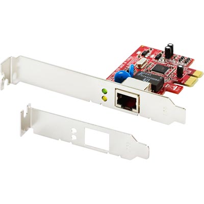 Nätverkskort 10/100/1000 Mbps PCIe x1