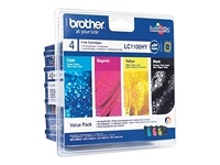Brother LC1100VALBPDR ValuePack 1st Svart, 1st magenta, 1st Cyan, 1st Gul