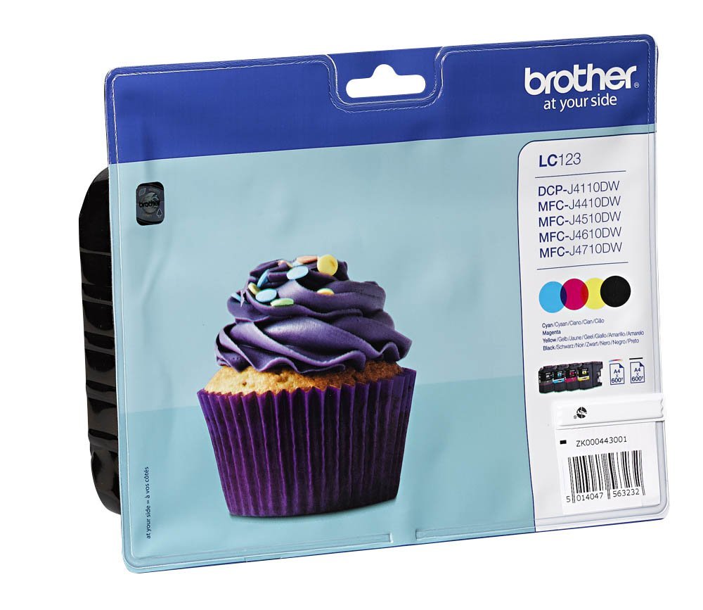 Brother LC123 Value Pack - 4-pack - Lång livslängd - svart, gul, cyan , magenta - original - bläckpatron