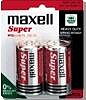 Maxell Batteri LR20(2B), 2st i förpakningen, Alkaline 1,5V,