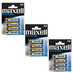 Maxell Alkaline, LR06 / AA batterier, alkaliska, 1,5V, 4-pack