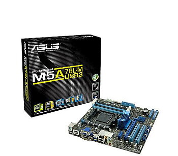 ASUS M5A78L-M/USB3 - AM3+ / AMD760G / VGA / DDR3 / USB3,(Begagnad-Test Okej)