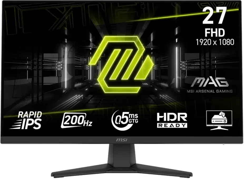 MSI MAG 272F 27 Gaming Full HD IPS 200Hz, DisplayPort, HDMI, Hörlurar (minijack)