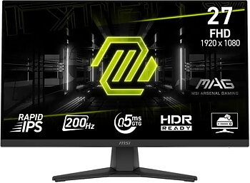 MSI MAG 272F 27 Gaming Full HD IPS 200Hz, DisplayPort, HDMI, Hörlurar (minijack)