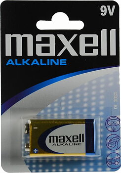 Maxel batteri 6LR61, 9V Alkaline 9V,