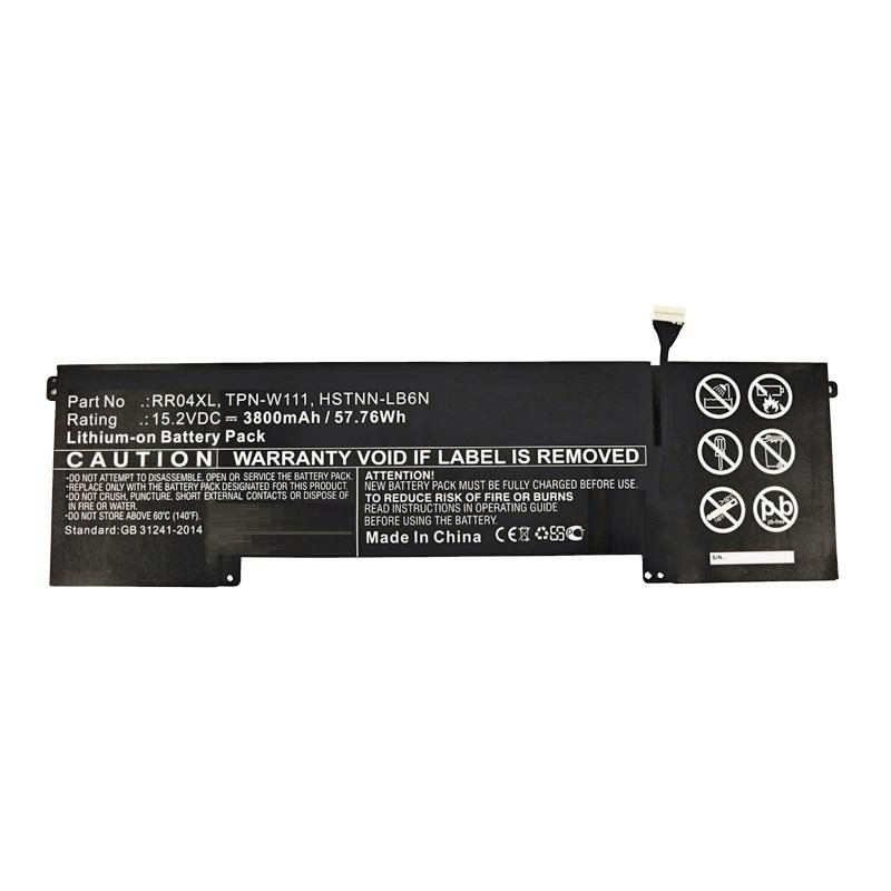 CoreParts Laptop Battery for HP 57.76Wh Li-ion 15.2V 3800mAh Black, for HP Notebook, Laptop Omen 15, Omen 15-5000, Omen 15-5000na, OMEN 15-5000NA-K2V86EA, Omen 15-5000nc, OMEN 15-5000NC-K1G93EA, Omen 15-5000nd, OMEN 15-5000ND-K1R02EA, Omen 15-5000ne, OMEN 15-5000NE-K3F61EA
