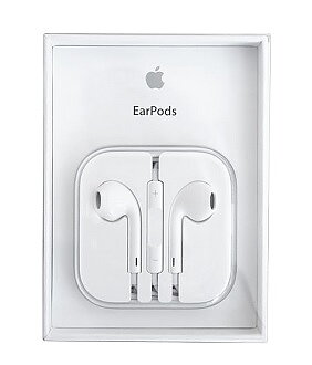 Apple EarPods, Original, White, Med mikrofon