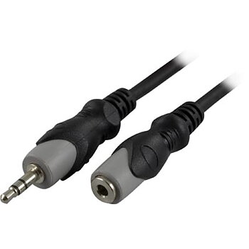 Audio-Förlängningskabel 3,5mm hane Till 3,5mm hona 2M