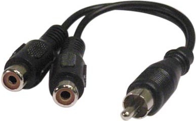RCA Plug(hanne) till 2st RCA Jack(hona)