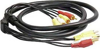 CombiKablage S-video hanne + 3st  RCA hanne  5M