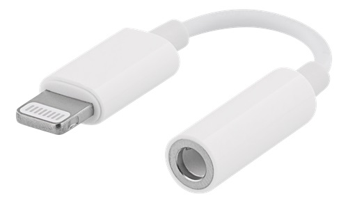 Original Apple Lightning till 3,5mm-adapter för hörlurar/headset, vit