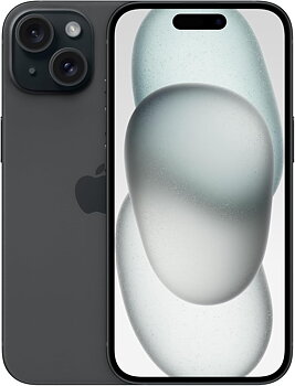 Apple iPhone 15, 128 GB - svart