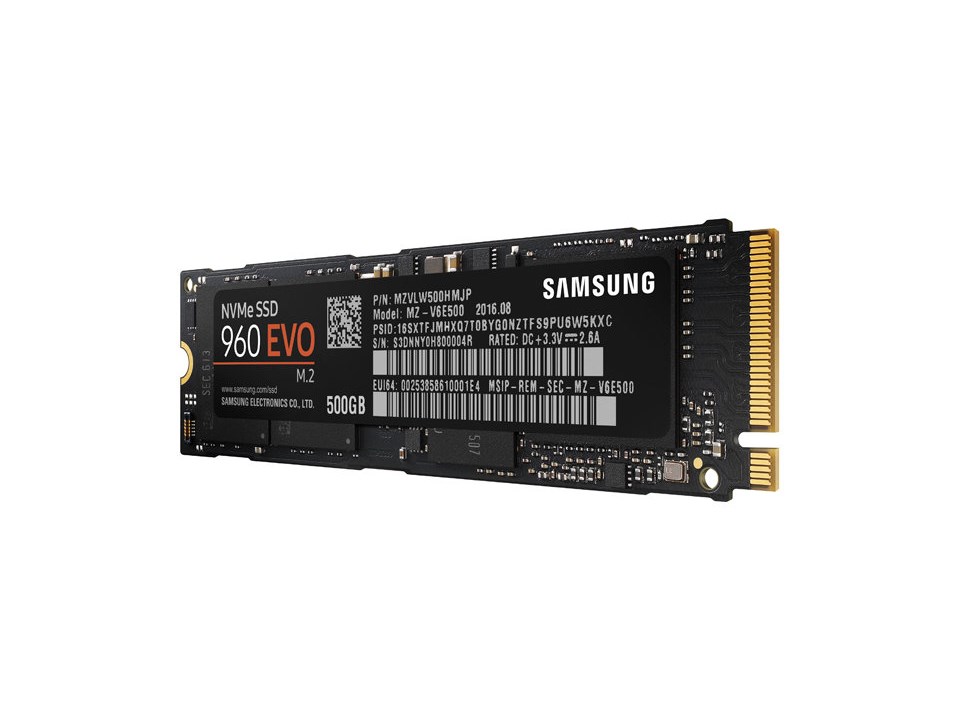 Samsung NVMe SSD 960 EVO 500GB M.2 PCI-e