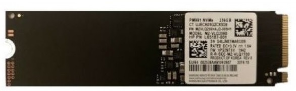 (MZVLQ256HBJD-00BH1)SAMSUNG PM991, 256GB M.2 2280 PCIe NVMe SSD (Används, testat och Klart)