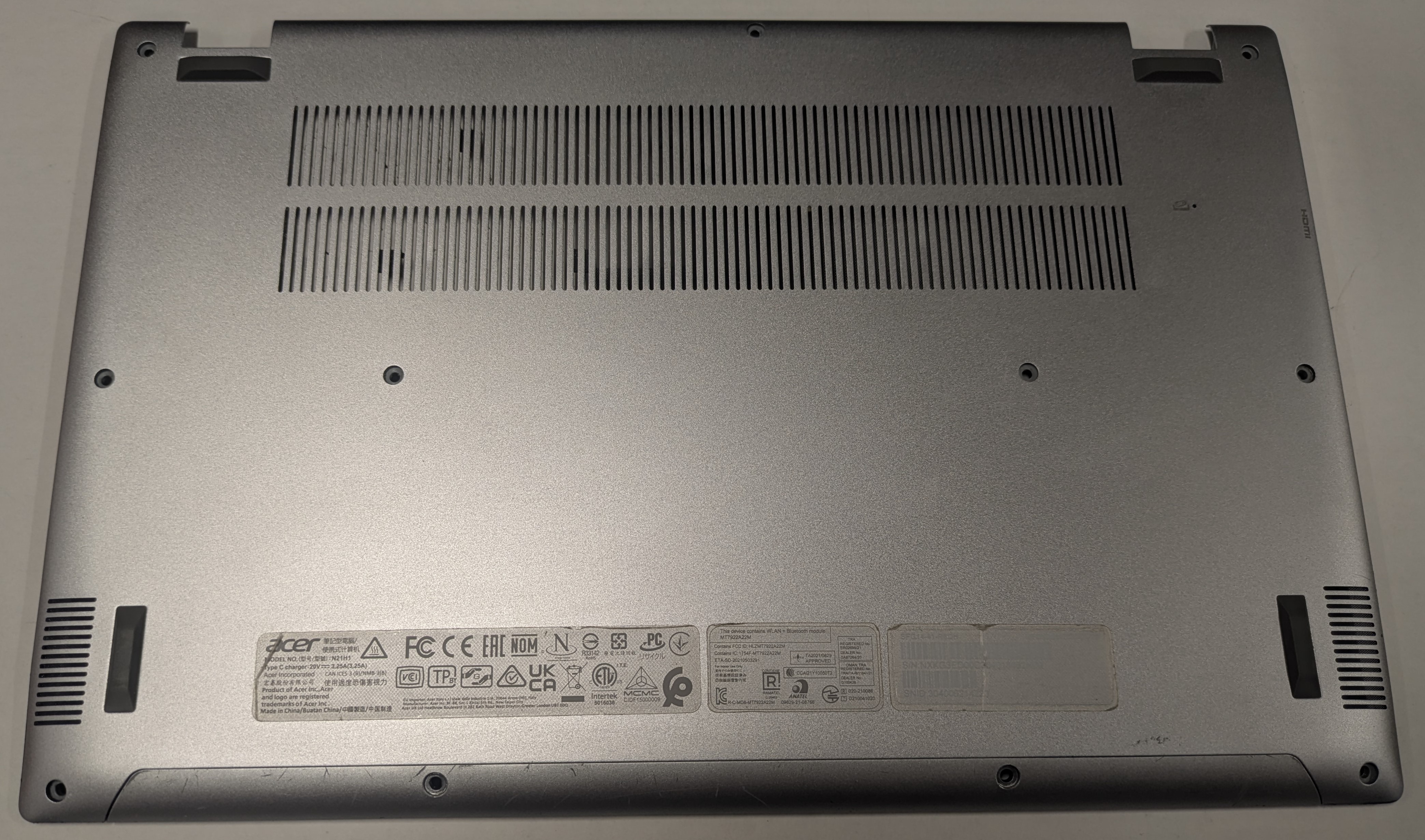 Bottom Cover för Acer Swift Go 14 (Använt) (NC2101118H)<br />