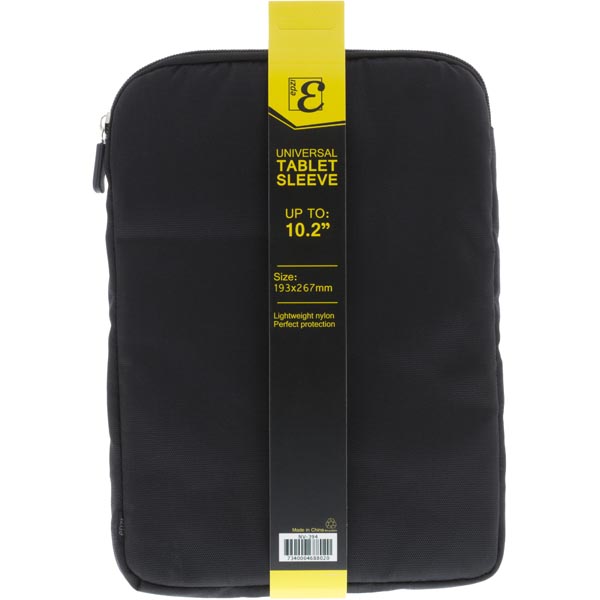 EPZI Universal Tablet Sleeve, nylonfodral för surfplattor upp till 10,2, svart