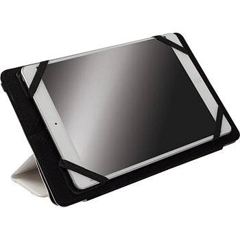 Krusell Donsö Tablet Case Universal Large, konstläderfodral för surplattor upp till 10.1, stödfunktion, vit