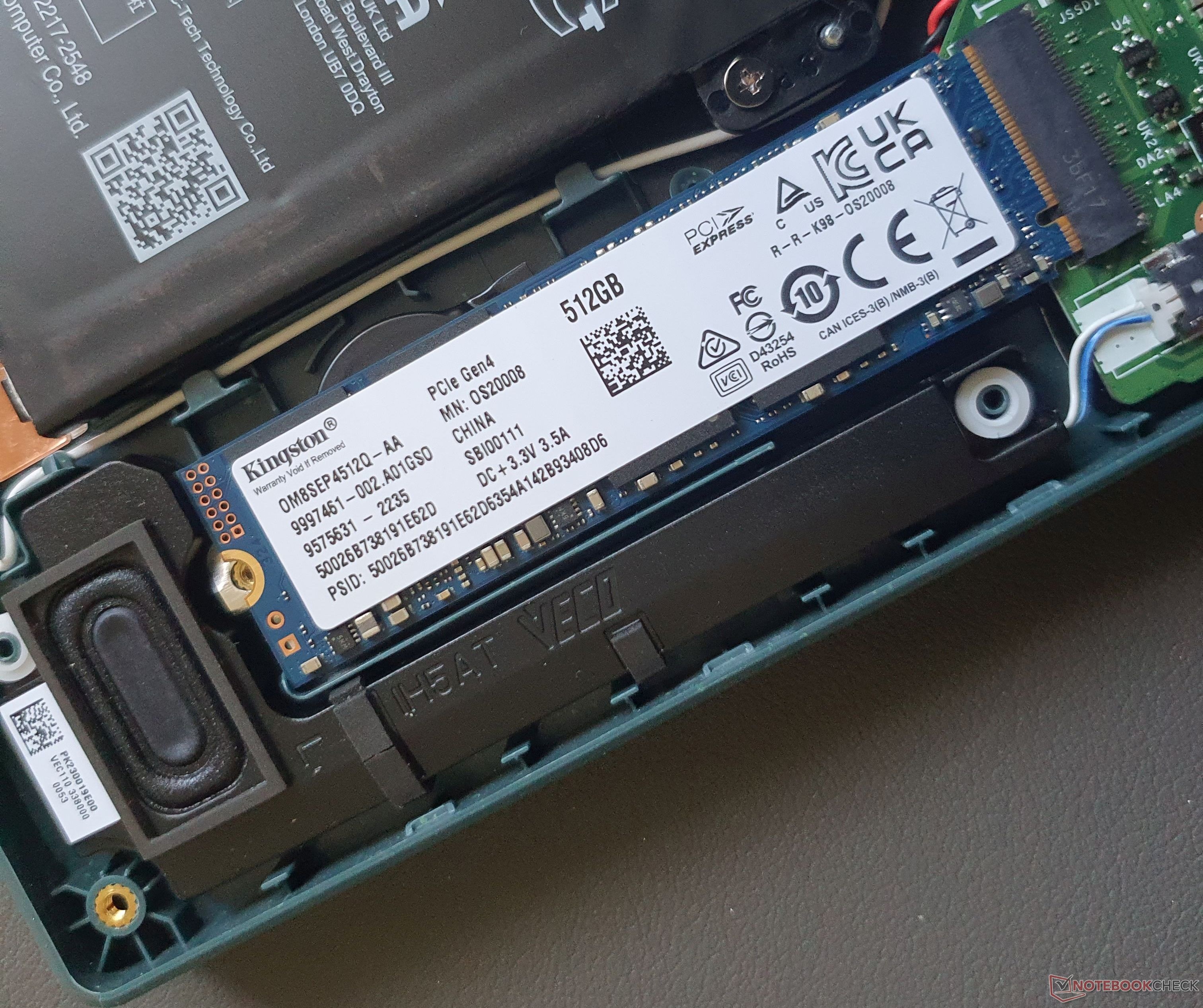 (OM8SEP4512Q-AA) Kingston 512GB SSD M.2 NVMe(används, Testat och Klart)