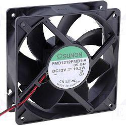 Sunon Kullage fläkt,  PMD1212PMB1-A(2).GN - Axialfläkt DC 120x120x38mm 12V 322.8m³/h, Sunon