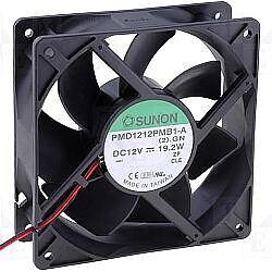 Sunon Kullage fläkt,  PMD1212PMB1-A(2).GN - Axialfläkt DC 120x120x38mm 12V 322.8m³/h, Sunon