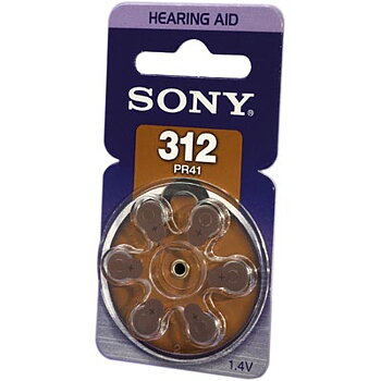 SONY BATTERI för HÖRAPPARAT 312/PR41 (1.4v)