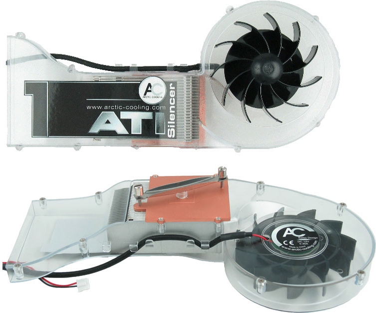 Arctic Cooling ATI Silencer 1, Grafikfläkt För Radeon 9500/9600/9700/9800/x600/x700