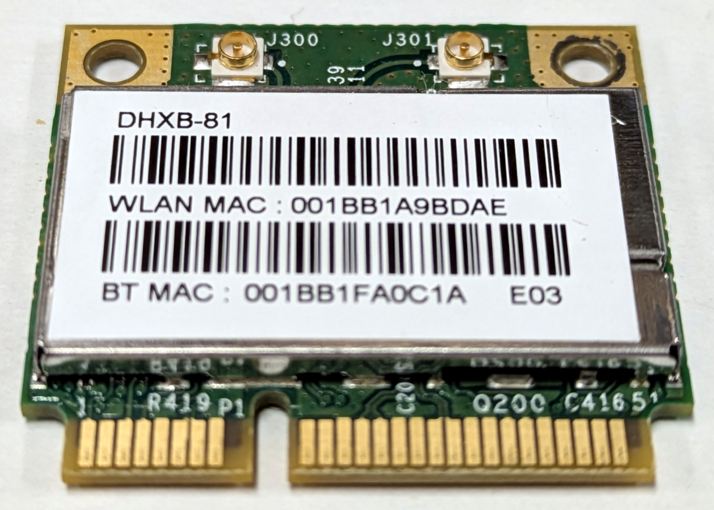WiFi-kort för Samsung NP-R540, med bluetooth (Begagnat) (BCM94313HMGB)