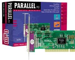 SWEEX PU001, PCI kort med ett parallell port 25polig hona