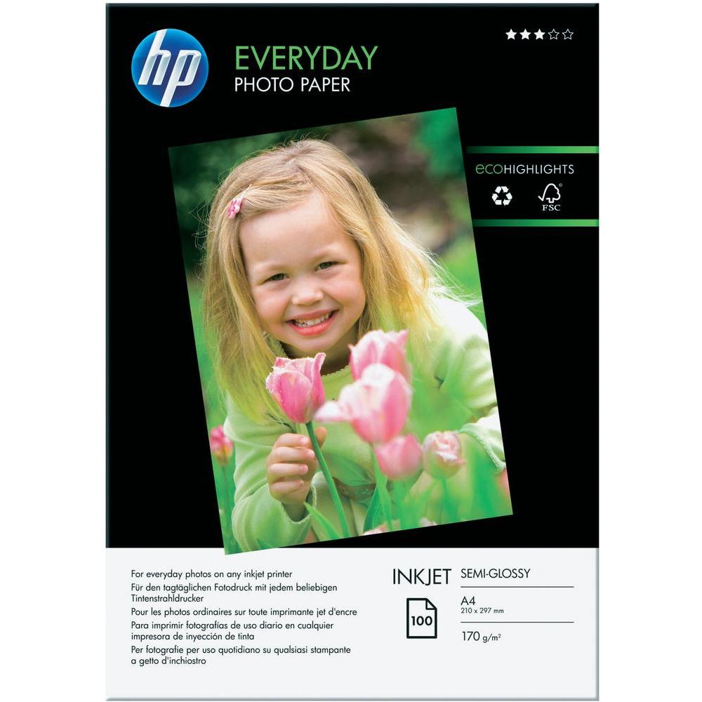 HP Everyday Photopapper Glossy, A4 100 st
