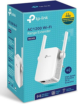 TP-Link RE305 Mesh Wi-Fi Extender, AC1200
