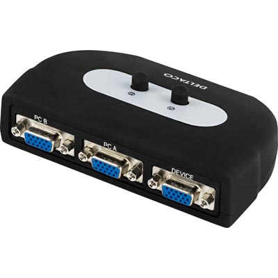 Desktop monitor switch. For 2 PC to 1 monitor or 2 monitors to 1 PC
