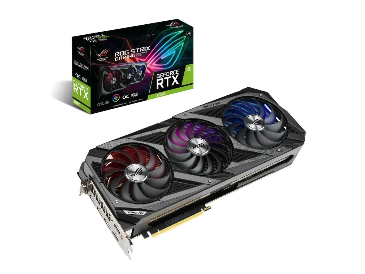 ASUS GeForce RTX 3080 ROG Strix OC V2, PCI-Express 4.0, 10GB GDDR6X, Ampere, LHR