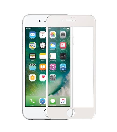 Racing Shield Nanoglass skärmskydd för iPhone 7/8 Plus, helskärm, enkel montering, vit