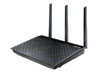 ASUS RT-N66U - trådlös router - 802.11 a/b/g/n - skrivbordsmodell