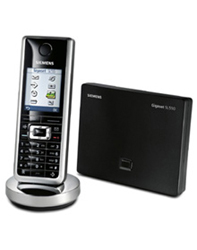 Siemens Gigaset SL550 SVART/SILVER, Trådlös Telefon