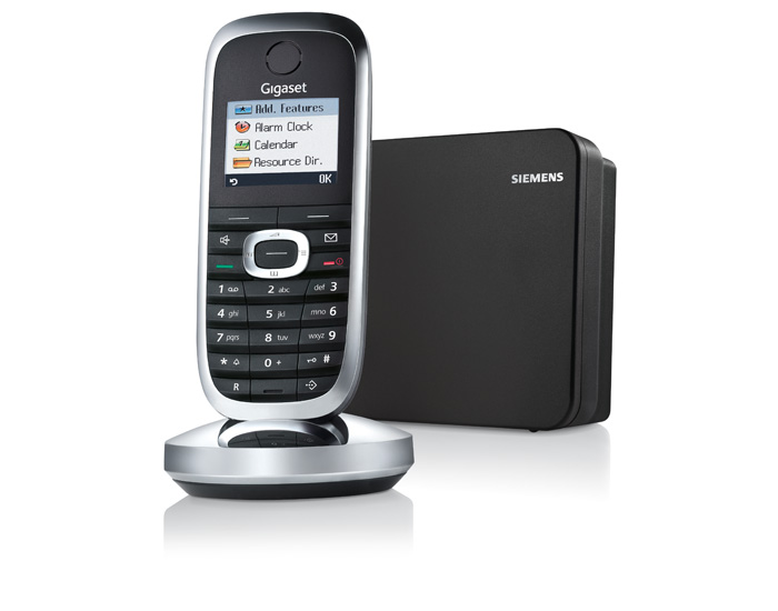 Siemens Gigaset SL370 SVART/SILVER, Trådlös Telefon, (Demo)