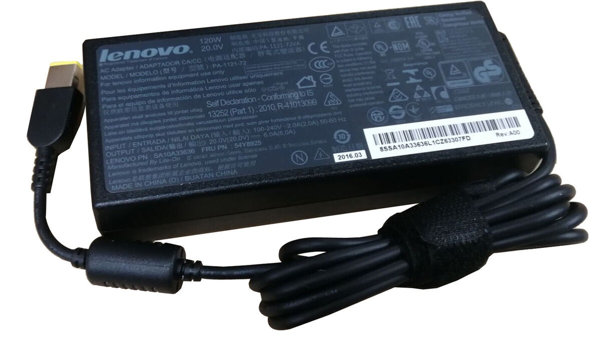 (SA10J20139 )Lenovo ThinkCentre M700z 120Watt AC Adapter FRU 00PC727, 20V/ 6A