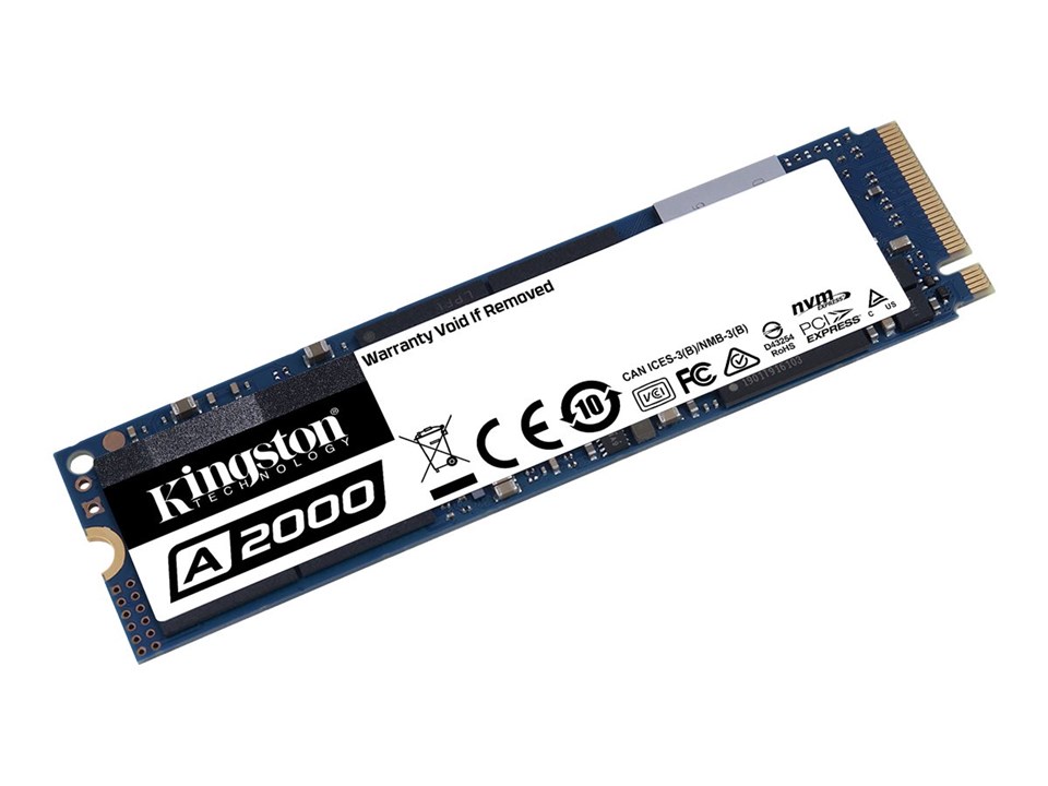 Kingston A2000, 500GB M.2 2280 PCI Express 3.0 x4 (NVMe)