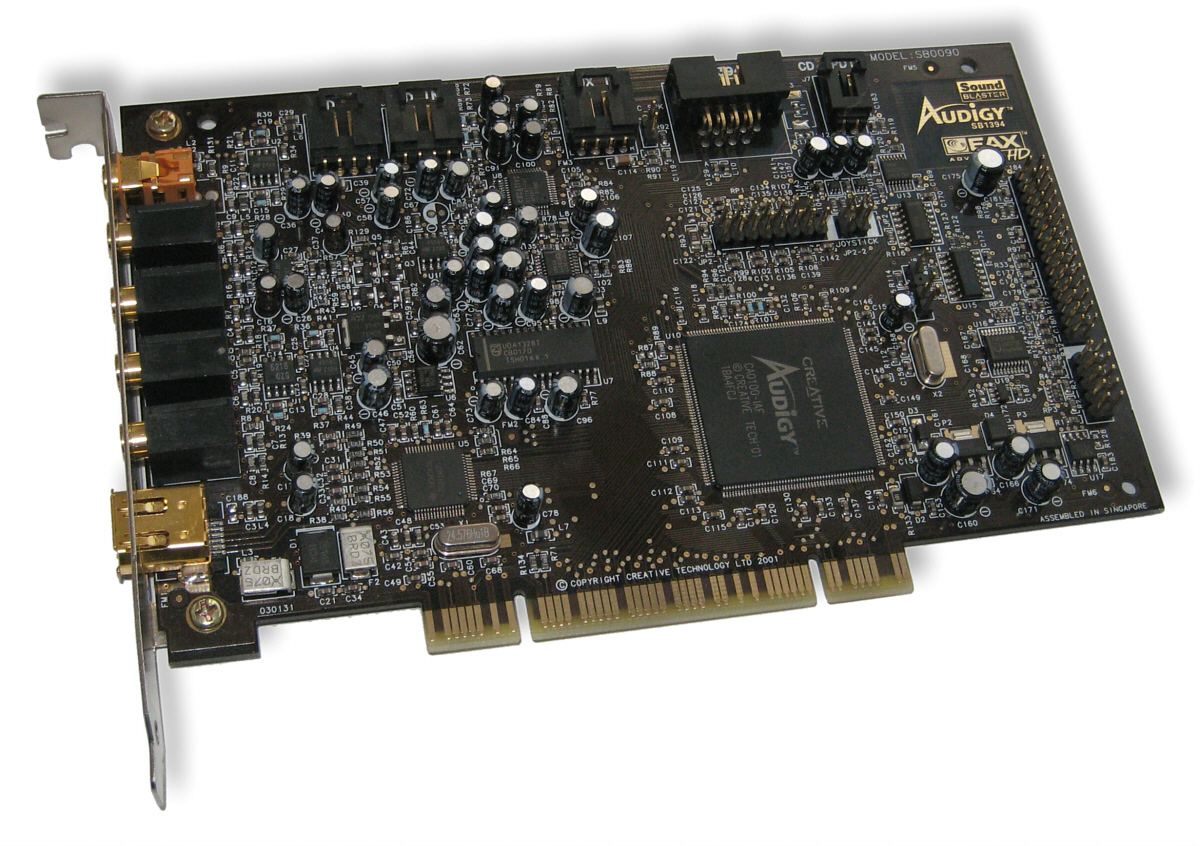 Begagnad Sound Blaster Audigy player 24bit, Firewire