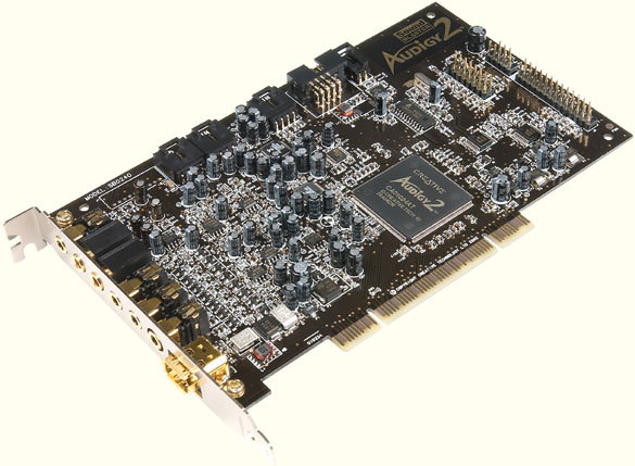 Sound Blaster Audigy 2 player 24bit,  FireWire, Midi, Bulk ( Vill du ha Panel välj Artikel SB0250)