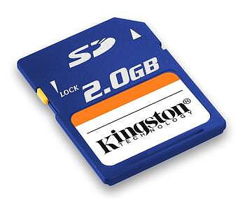 SD-Minne ( Security Digital),Kingston Original 2GB, för digital kamera