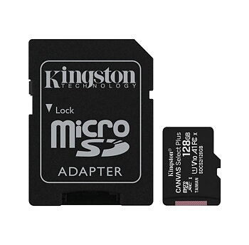 Kingston MicroSDHC Minne, 128GB, Canvas Select Plus Inkl. Adapter