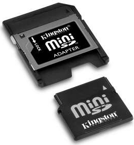 Mini SD-Minne, SDM/1GB,  (MiNi Security Digital),  Kingston Original 1024MB, för digital kamera