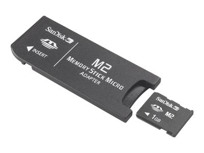 Sandisk Memory Stick  Micro M2 +Adapter  1GB