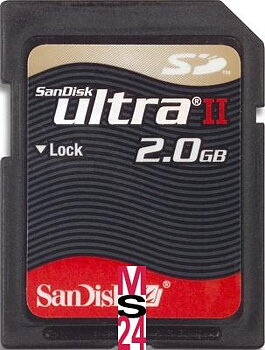 SanDisk ultra II SD-Minne ( Security Digital),  2GB, för digital kamera