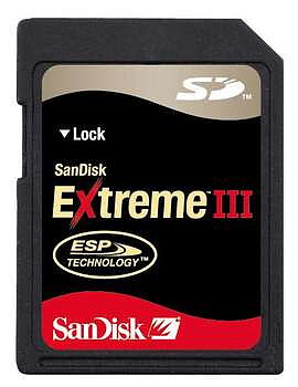 SanDisk EXTREME III SD-Minne ( Security Digital),  2GB, för digital kamera